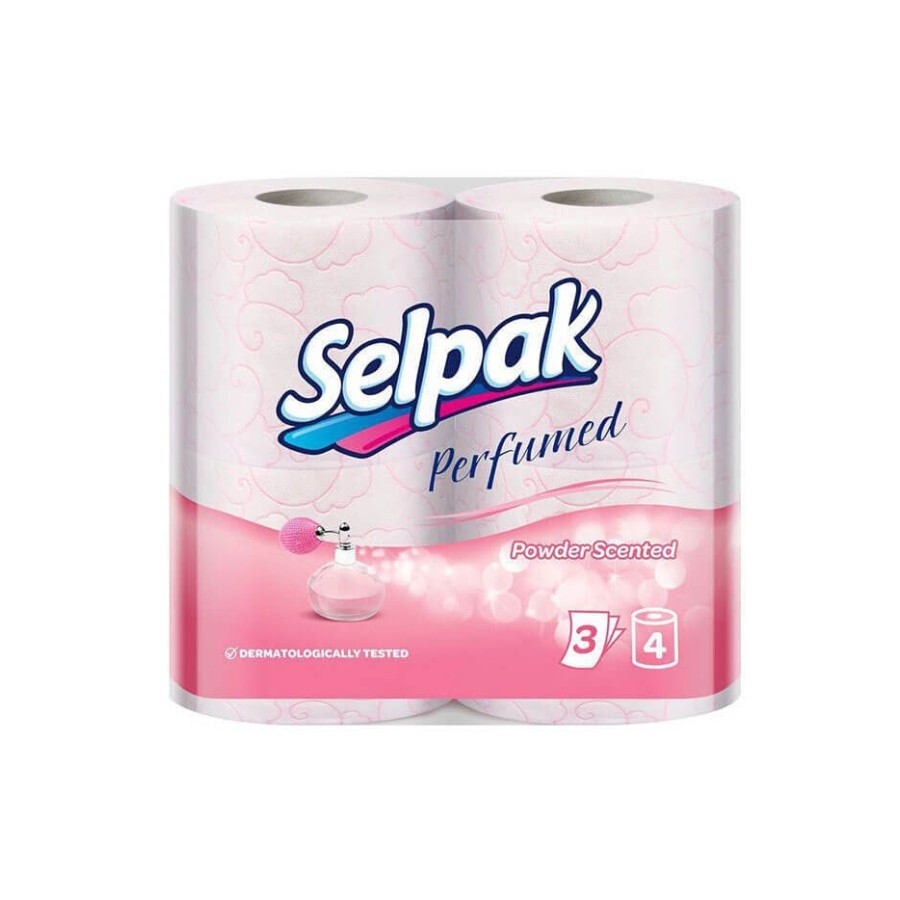 Туалетний папір Selpak 3-и шаровий Пудра 4 шт: ціни та характеристики