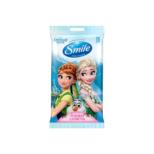 Влажные салфетки Smile Frozen 15шт