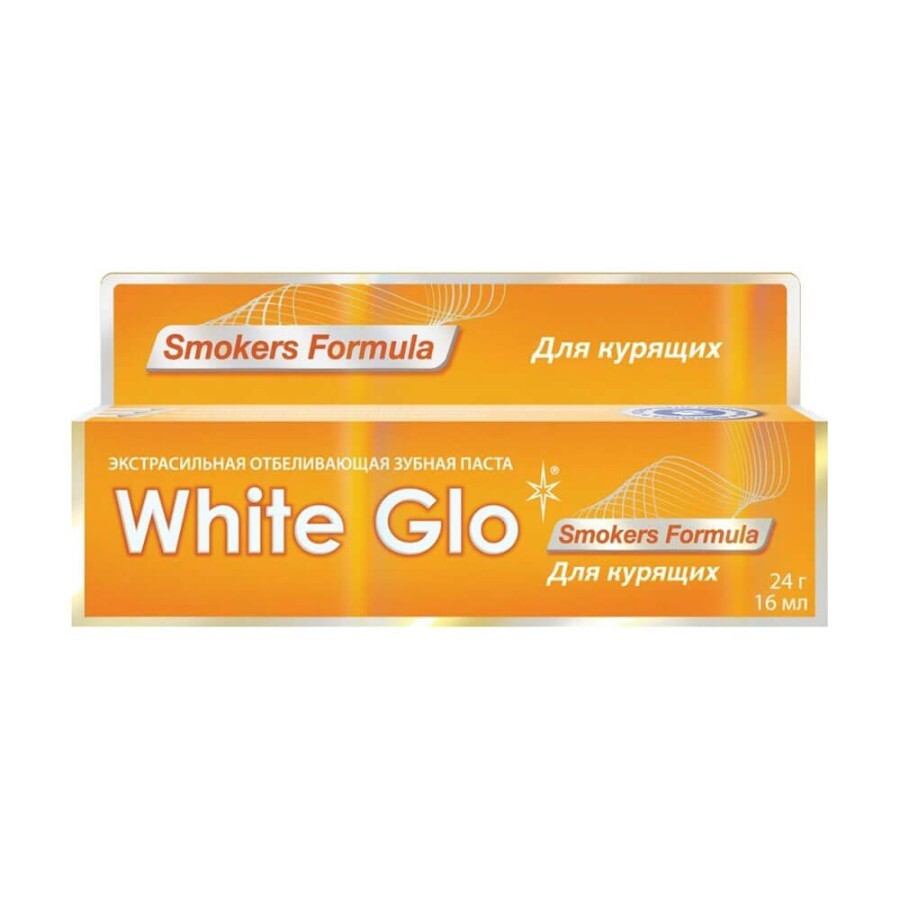 Зубная паста White Glo отбеливающая для курящих 24г: цены и характеристики