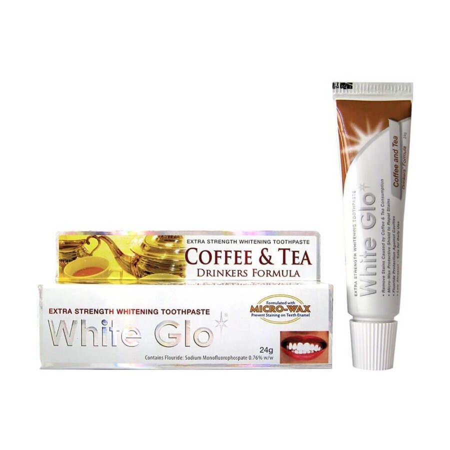 Зубная паста White Glo отбеливающая Кофе и чай 24г: цены и характеристики