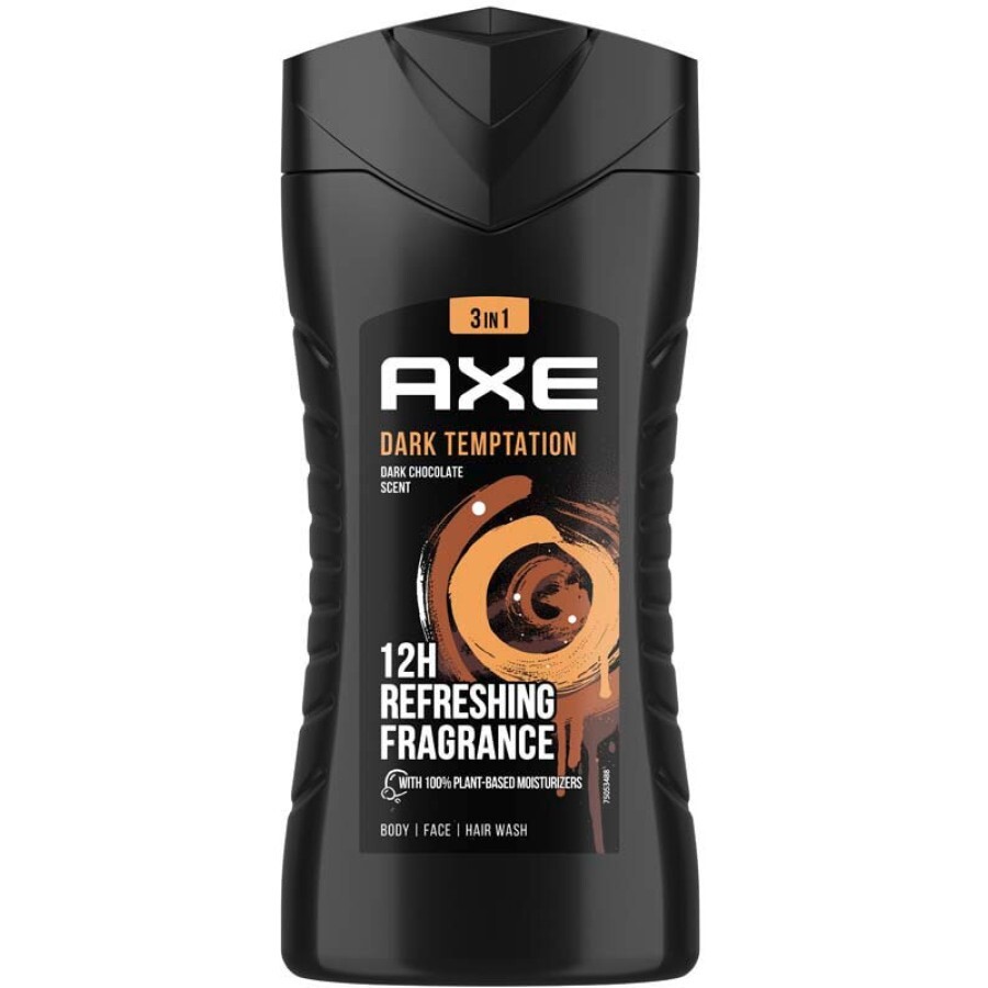 Гель для душа мужской Axe Dark Tempation Dark Chocolate Scent Total Relax, 400 мл: цены и характеристики