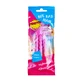 Станок для гоління Bye Bad Hair жіночий Pretty одноразовий 2 леза 3шт