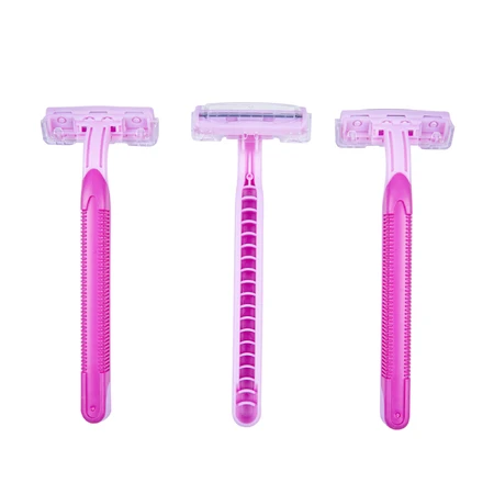 Станок для гоління Bye Bad Hair жіночий Pretty одноразовий 2 леза 3шт: ціни та характеристики