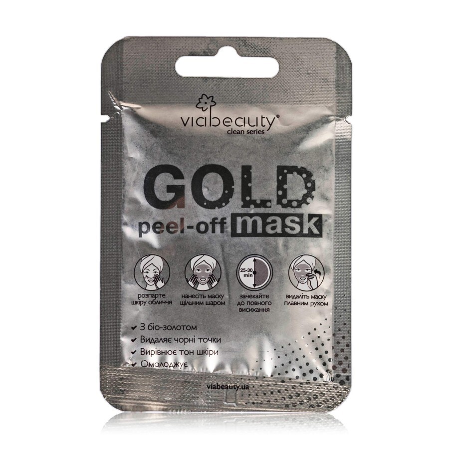 Маска-плівка Via Beauty Gold Mask з біо-золотом, 10г: ціни та характеристики
