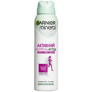 Дезодорант спрей жіночий Garnier Mineral Активний контроль Спорт, Стрес 150 мл