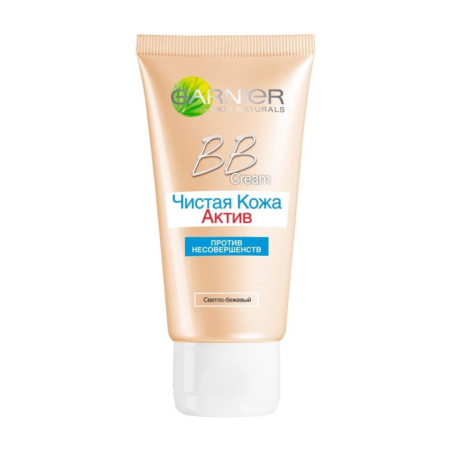 ВВ-крем Garnier Skin Naturals Чиста шкіра Актив світло-бежевий SPF 15, 50 мл: ціни та характеристики