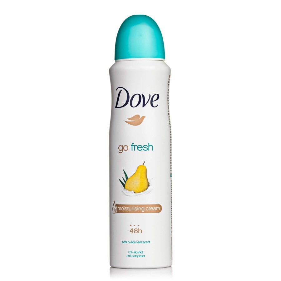 Антиперспірант-спрей Dove Go Fresh з ароматом груші й алое вера 150 мл: ціни та характеристики