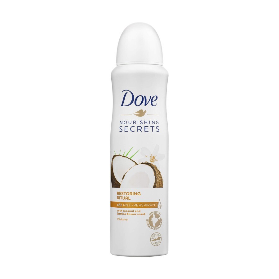 Антиперспірант-спрей Dove Nourishing Secrets Ритуал краси Відновлення 150 мл: ціни та характеристики