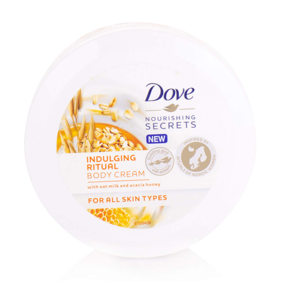 Крем для тіла Dove Вівсяне молочко та мед акації 250 мл: ціни та характеристики
