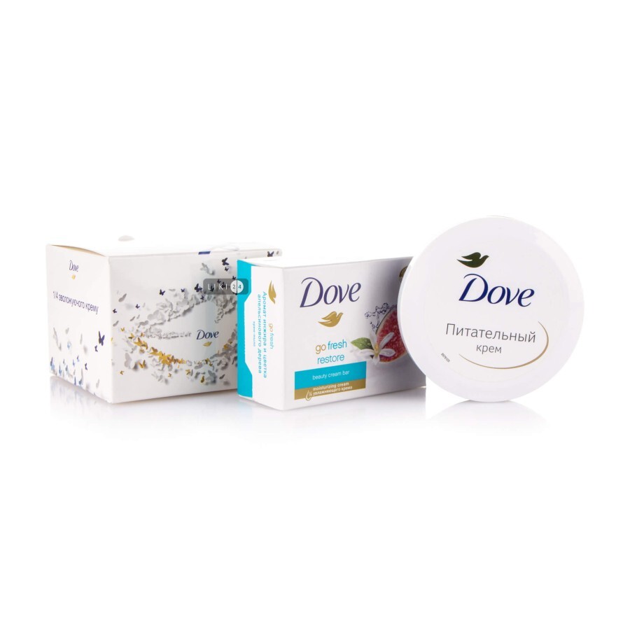 Подарочный набор Dove С нежностью и заботой (Крем 75 мл + Крем-мыло 100 г): цены и характеристики