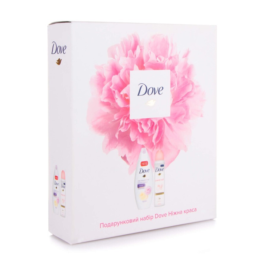 Подарочный набор Dove Нежная красота (Крем-гель для душу 250 мл+ Дезодорант спрей 150 мл): цены и характеристики