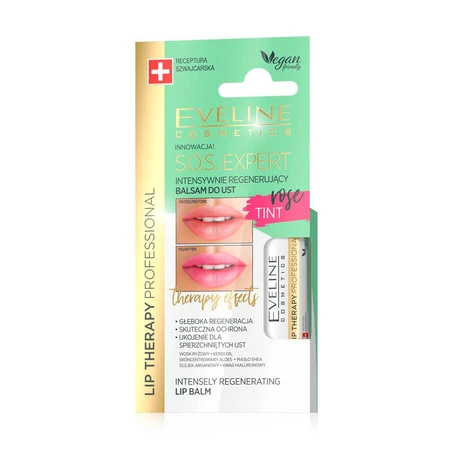 Бальзам для губ Eveline Cosmetics S.O.S. Expert Rose Tint Регенерирующий 4.5 г: цены и характеристики