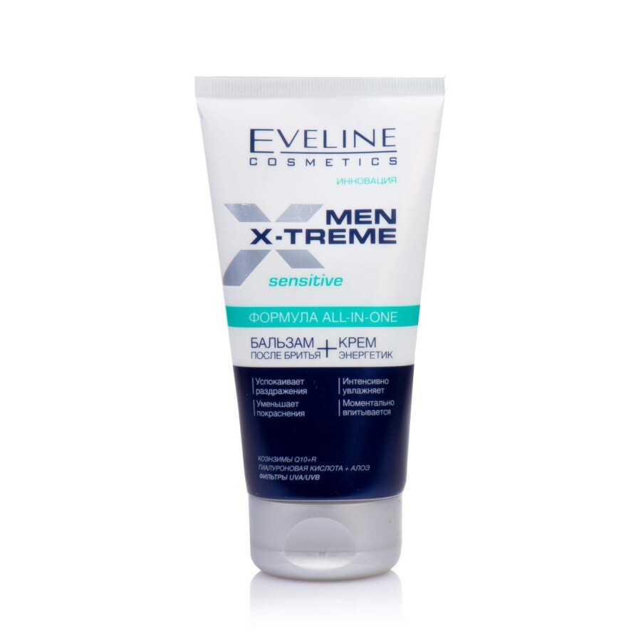 Бальзам после бритья и крем энергетик Eveline Cosmetics Men Extreme Q10 мужской 150 мл: цены и характеристики