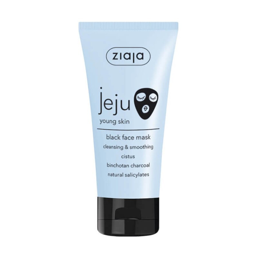 Черная маска для лица Ziaja Jeju Young Skin Очищающая и разглаживающая 50 мл: цены и характеристики