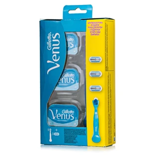 Станок для бритья Gillette Venus женский с 3 сменными картриджами