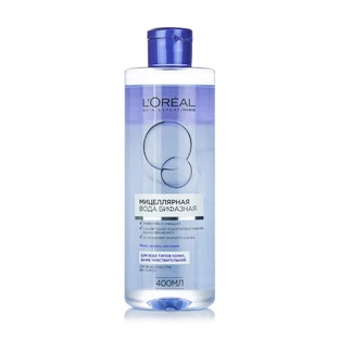 Бифазная мицеллярная вода L’Oreal Paris Skin Expert для снятия стойкого макияжа 400 мл
