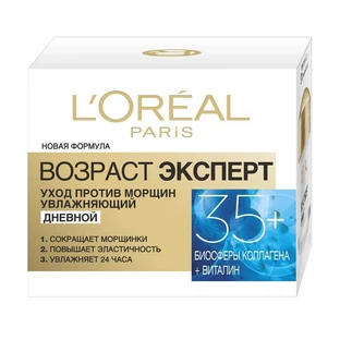 Денний крем для обличчя L'Oreal Paris Вік експерт проти зморщок зволожувальний 35+ 50 мл