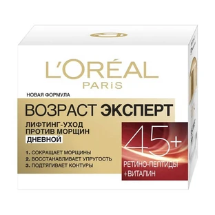 Денний крем для обличчя L'Oreal Paris Вік експерт Ліфтинг-догляд проти зморщок 45+ 50 мл