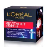 Ночная крем-маска для лица L'Oreal Revitalift Лазер Х3 Регенерирующая 50 мл