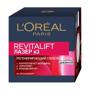 Денний крем для обличчя L'Oreal Revitalift Лазер Х3 Регенерувальний глибокий догляд 50 мл