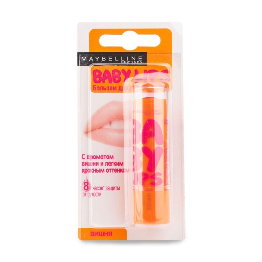 Захищаючий бальзам для губ Maybelline New York Baby Lips Вишневий спокуса 4.4 г: ціни та характеристики