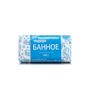 Мыло твердое Мыловаренные традиции Банное 180 г