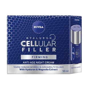 Нічний крем для обличчя Nivea Hyaluron Cellular Filler Firming Антівіковий 50 мл