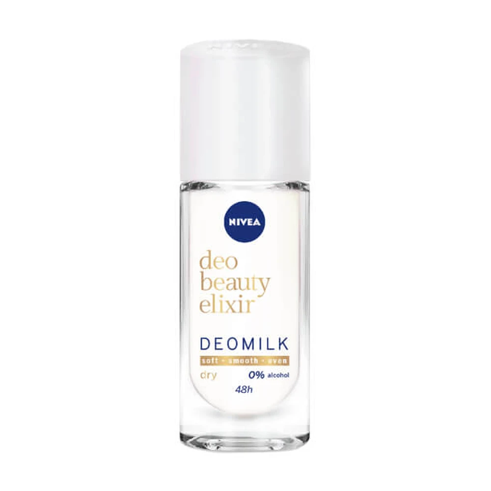 Кульковий антиперспірант Nivea Deo Beauty Elixir Deomilk Dry 48H жіночий 40 мл: ціни та характеристики