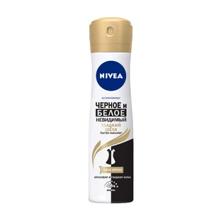 Антиперспірант-спрей Nivea Чорне та біле Невидимий Гладкий шовк жіночий 150 мл