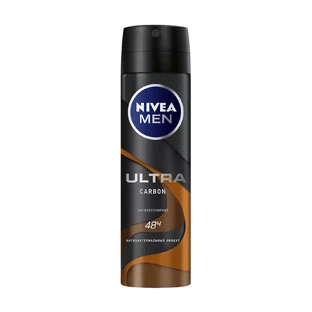Антиперспірант-спрей Nivea Men Ultra Carbon з антибактеріальним ефектом чоловічий 150 мл