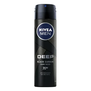 Антиперспірант-спрей Nivea Men Deep Чорне вугілля, Темне дерево 150 мл