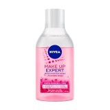 Мицеллярная вода + розовая вода Nivea Make Up Expert для лица глаз и губ 400 мл