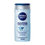 Гель для душу Nivea Men Заряд чистоти з очищувальними мікрочастинками 250 мл: ціни та характеристики