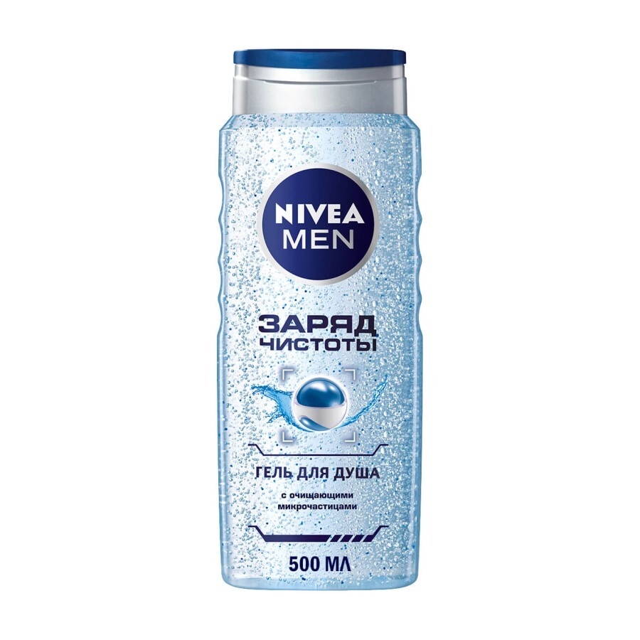 Гель для душу Nivea Men Заряд чистоти з очищувальними мікрочастинками 500 мл: ціни та характеристики