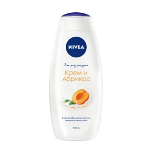 Гель-догляд для душу Nivea Крем та абрикос з олією абрикосових кісточок 500 мл
