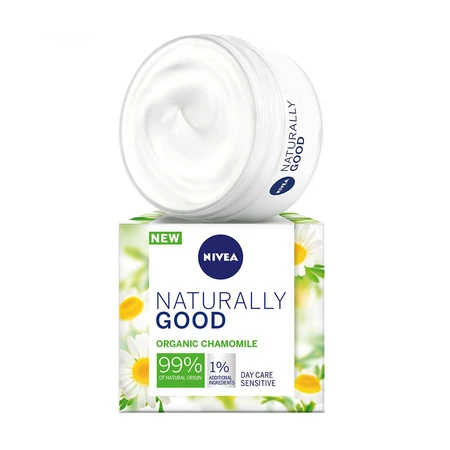 Денний крем Nivea Naturally Good для чутливої шкіри обличчя 50 мл: ціни та характеристики