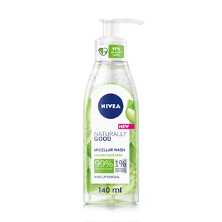 Мицеллярный гель для умывания Nivea Naturally Good с алоэ вера 140 мл