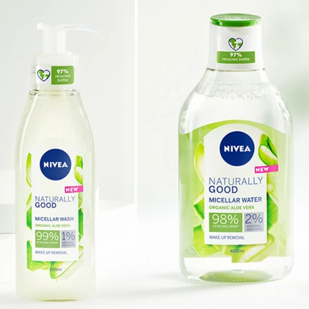Мицеллярный гель для умывания Nivea Naturally Good с алоэ вера 140 мл: цены и характеристики