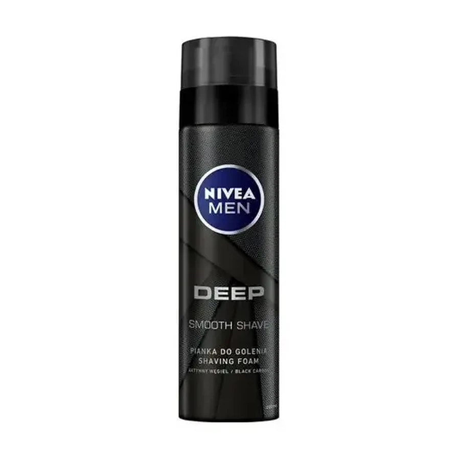 Піна для гоління Nivea Men Deep Чисте та комфортне гоління 200 мл: ціни та характеристики