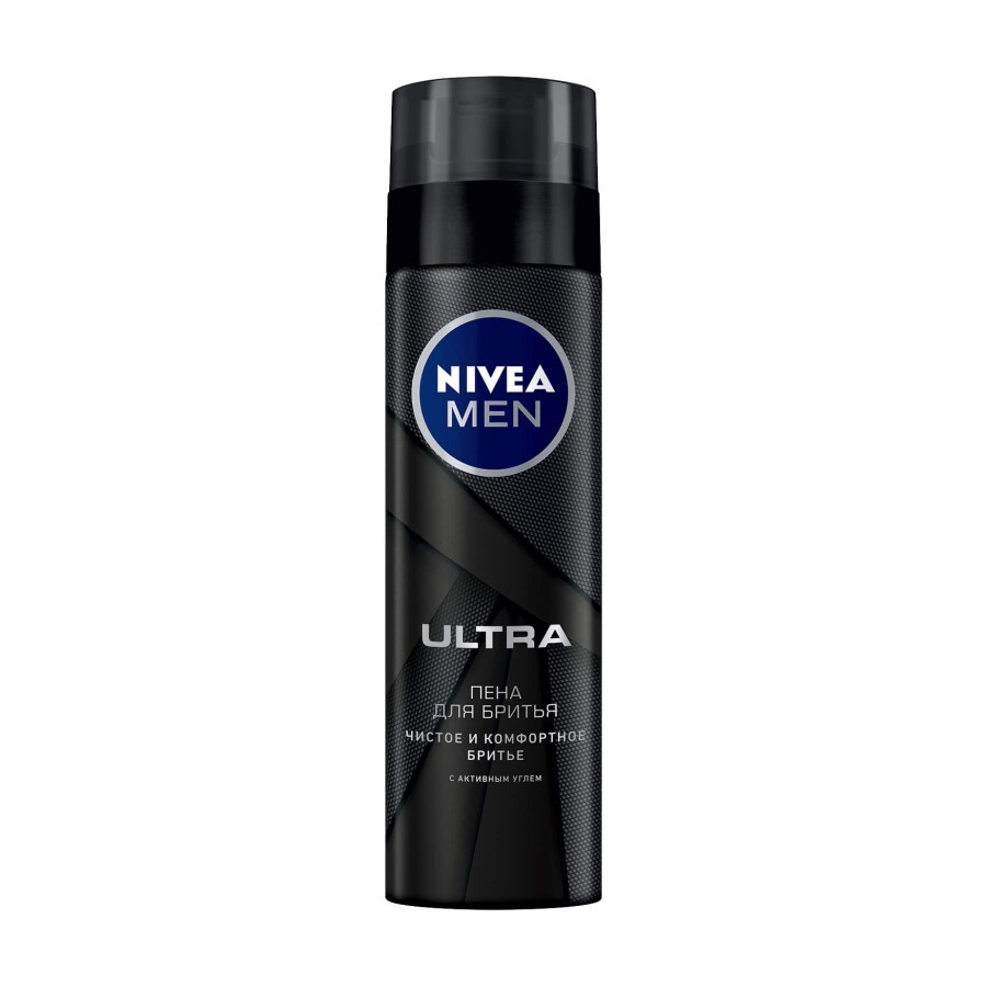 Піна для гоління Nivea Men Ultra з активним вугіллям 200 мл: ціни та характеристики