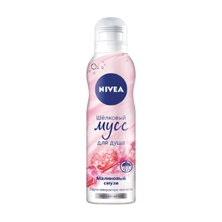 Шовковий мус для душа Nivea Малиновий смузі з екстрактом шовку 200 мл