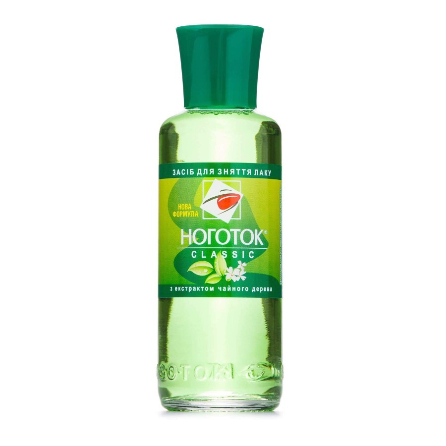 Жидкость для снятия лака Nogotok Classic с экстрактом чайного дерева 100 мл: цены и характеристики