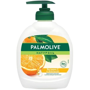 Рідке крем-мило для рук Palmolive Натурель Вітамін C та Апельсин, зі зволожувальним молочком, 300 мл