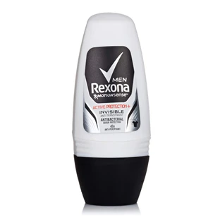 Кульковий антиперспірант Rexona Антибактеріальний та невидимий на чорному та білому чоловічий 50 мл