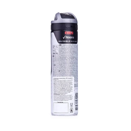 Антиперспирант-спрей Rexona Антибактериальный и невидимый на черном и белом мужской 150 мл: цены и характеристики