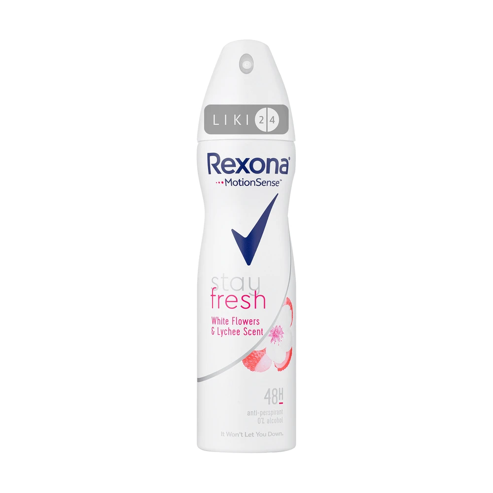 Антиперспірант-аерозоль Rexona Свіжість Білих квітів та Лічі 150 мл: ціни та характеристики