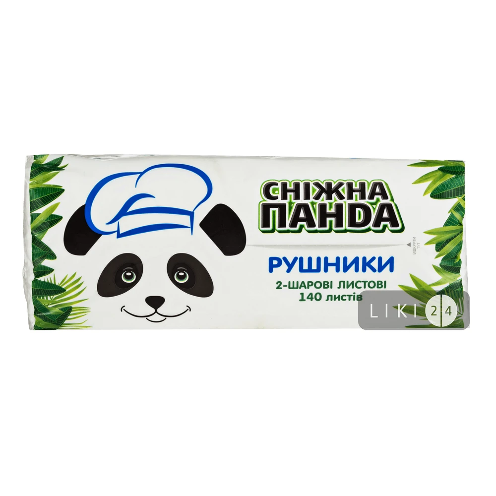 Полотенца бумажные Снежная Панда 140 листов 2 слоя 1 шт: цены и характеристики