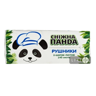 Полотенца бумажные Снежная Панда 140 листов 2 слоя 1 шт
