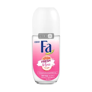 Шариковый дезодорант Fa Fresh & Free Аромат грейпфрута и считай женский 50 мл