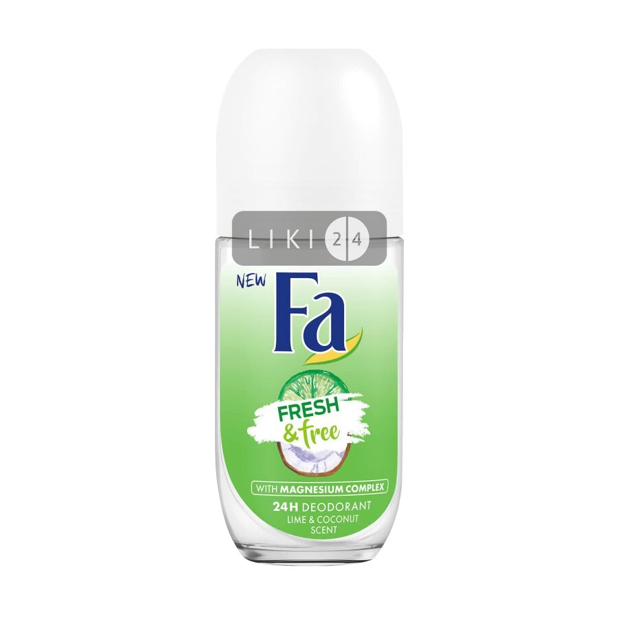 Дезодорант шариковый Fa Coconut & Lime Roll-On 50 мл: цены и характеристики